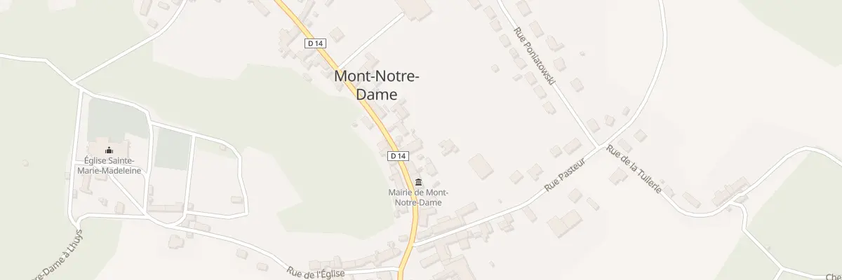 Plan du 14 Rue de Chatillon à Mont-Notre-Dame