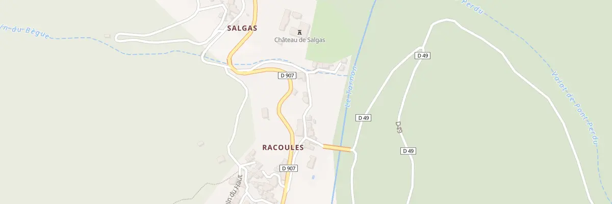 Plan du 5034 Racoules à Vebron