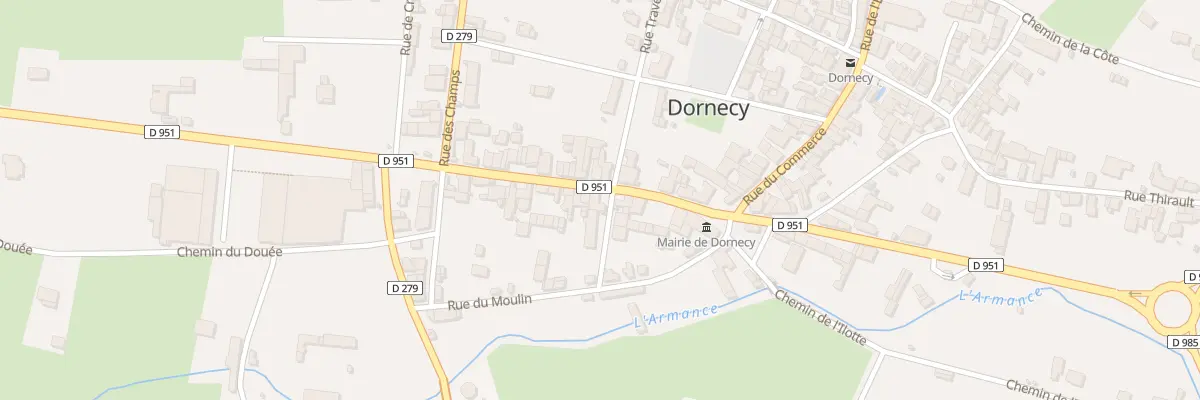 Plan du 11 Rue Marié Davy à Dornecy