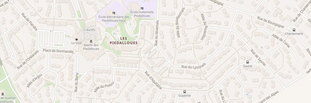 Plan du 1 Rue du Dauphiné à Auxerre