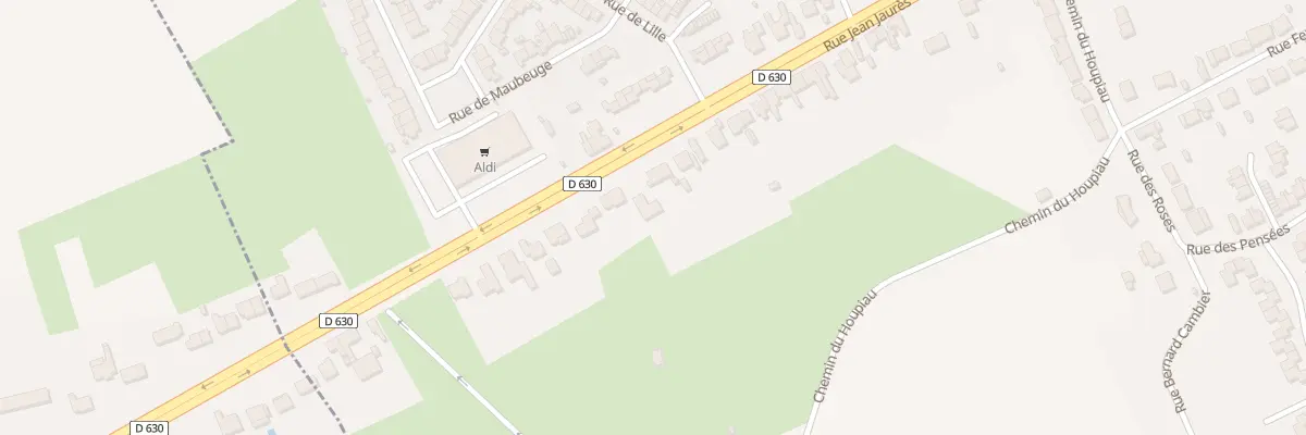 Plan du 34 Rue Jean Jaurès à Onnaing