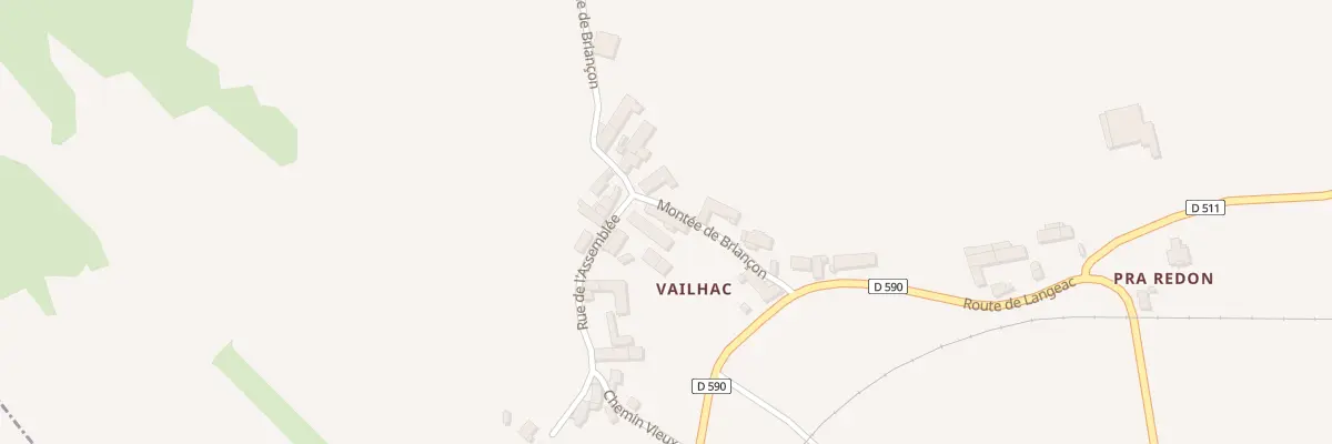 Plan du 1 Mte de Briançon à Vissac-Auteyrac