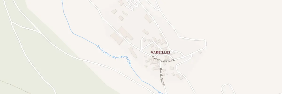 Plan du 5216 Vareilles à Lanuéjols