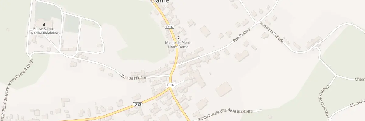Plan du 1 Rue Pasteur à Mont-Notre-Dame