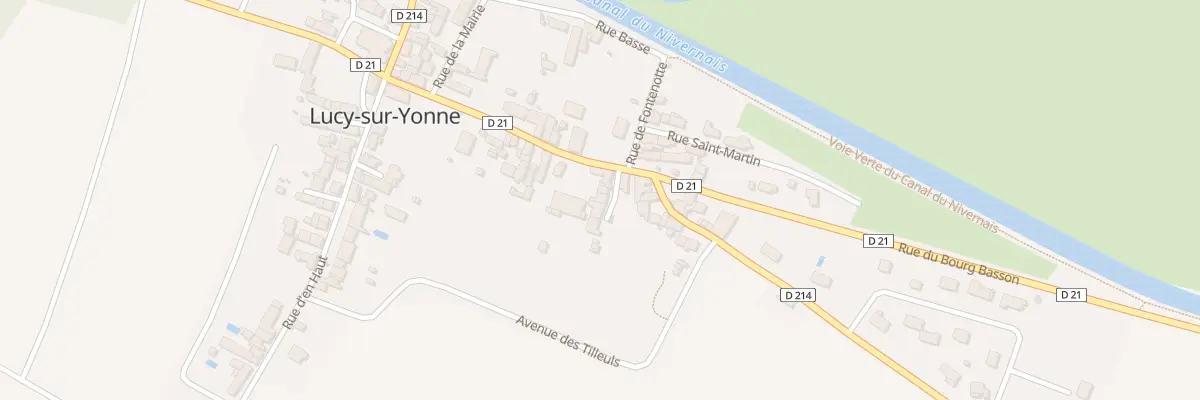 Plan du 22 Rue du Bourg Basson à Lucy-sur-Yonne