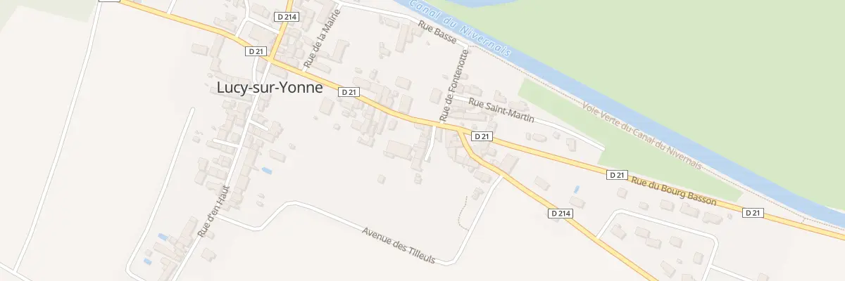 Plan du 20 Rue du Bourg Basson à Lucy-sur-Yonne