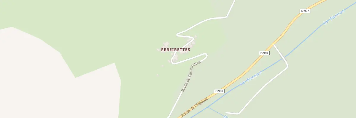 Plan du 5020 Ferreyrettes à Cans et Cévennes