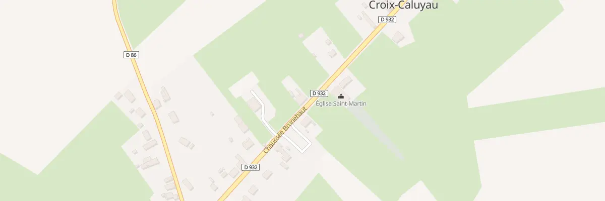 Plan du 36 Vc Brunehaut à Croix-Caluyau