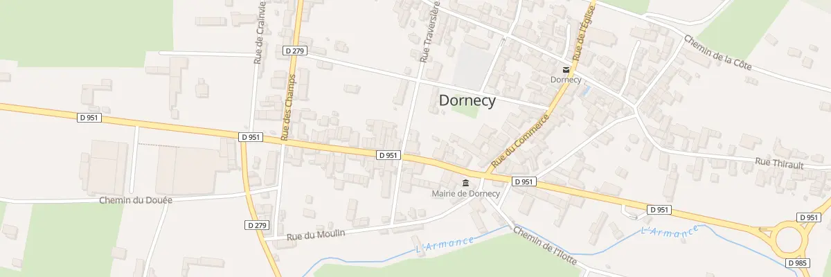 Plan du 9 Rue Traversière à Dornecy