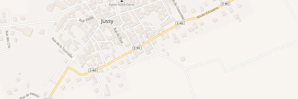 Plan du 7 Rue des Fossés à Jussy