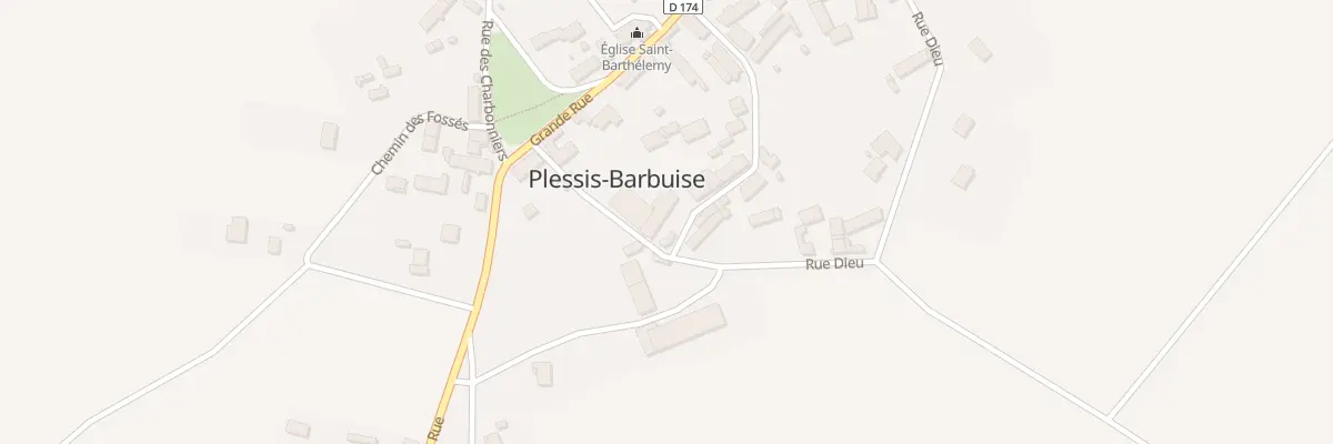 Plan du 1 Rue du Sac à Plessis-Barbuise