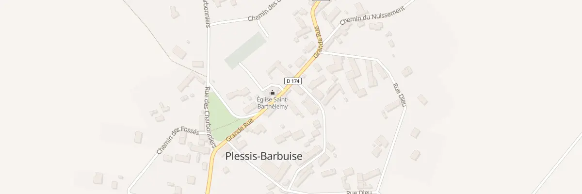 Plan de Gr Grande Rue à Plessis-Barbuise