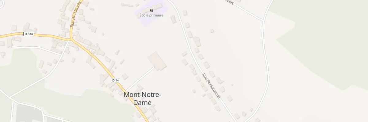Plan du 16 Rue Poniatowski à Mont-Notre-Dame