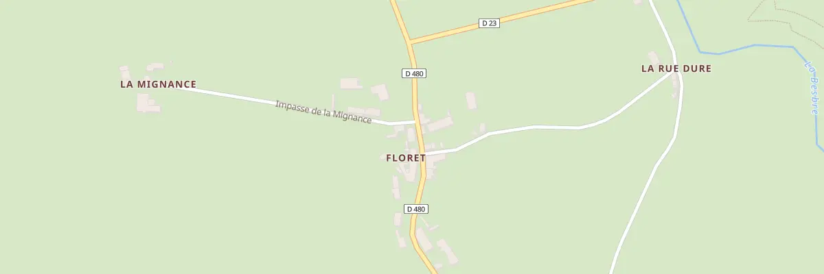 Plan du 5200 Floret à Trézelles