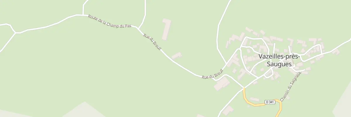 Plan du 5004 Le Bourg - Vazeilles à Esplantas-Vazeilles