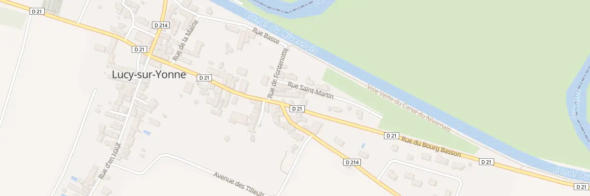 Plan du 17 Rue du Bourg Basson à Lucy-sur-Yonne