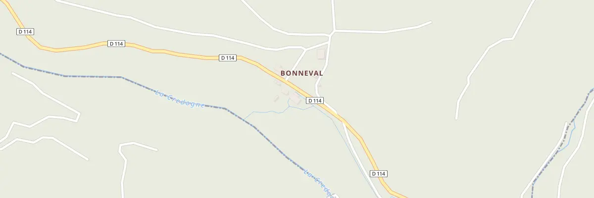 Plan du 5615 Bonneval à Châteldon