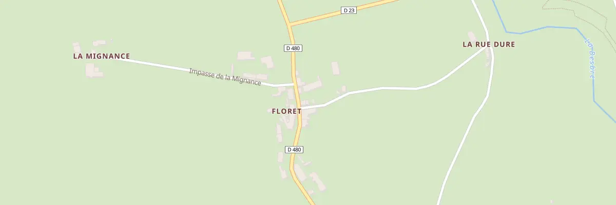 Plan du 5192 Floret à Trézelles