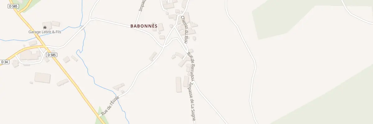 Plan du 490 Rue de Barradou à Thoras