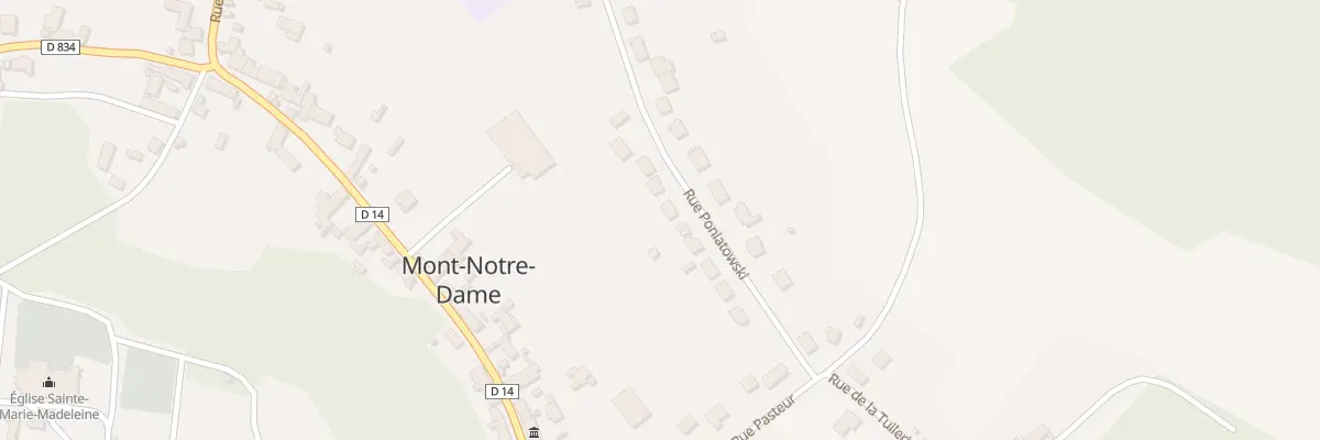 Plan du 20 Rue Poniatowski à Mont-Notre-Dame