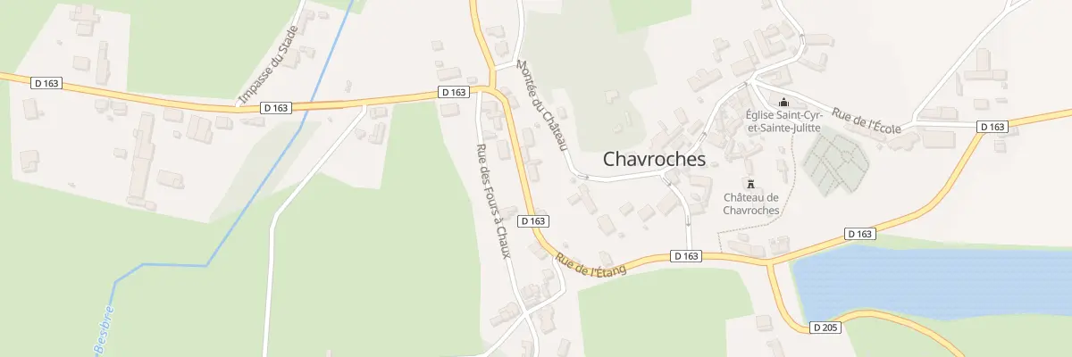 Plan du 3 Rue de l’Etang à Chavroches