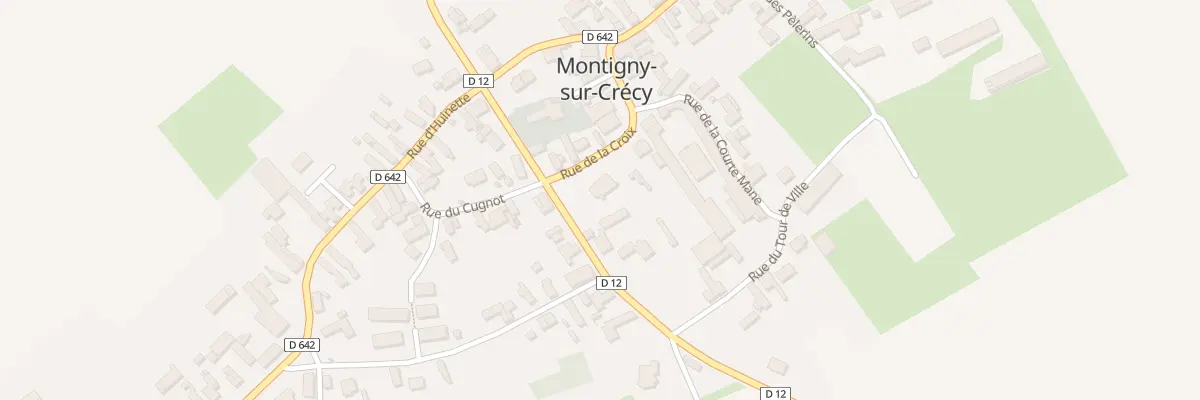 Plan du 1 Rue de la Croix à Montigny-sur-Crécy
