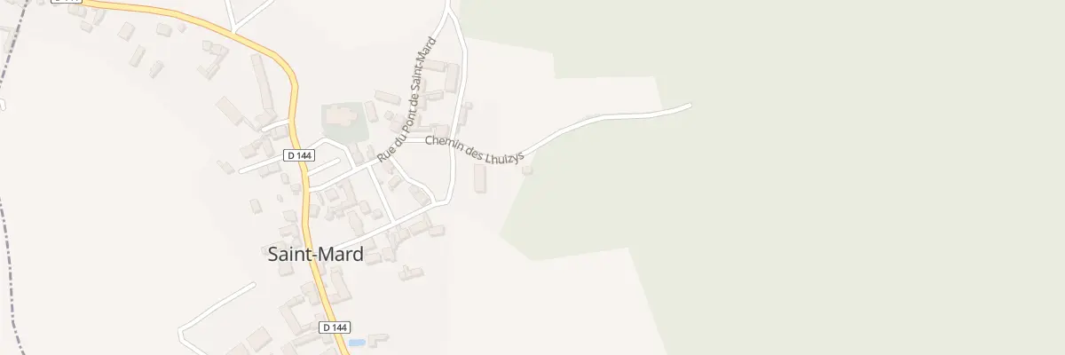 Plan du 28 Dessus Loue à Saint-Mard