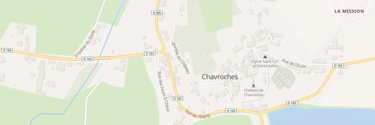 Plan du 14 Mte du Chateau à Chavroches