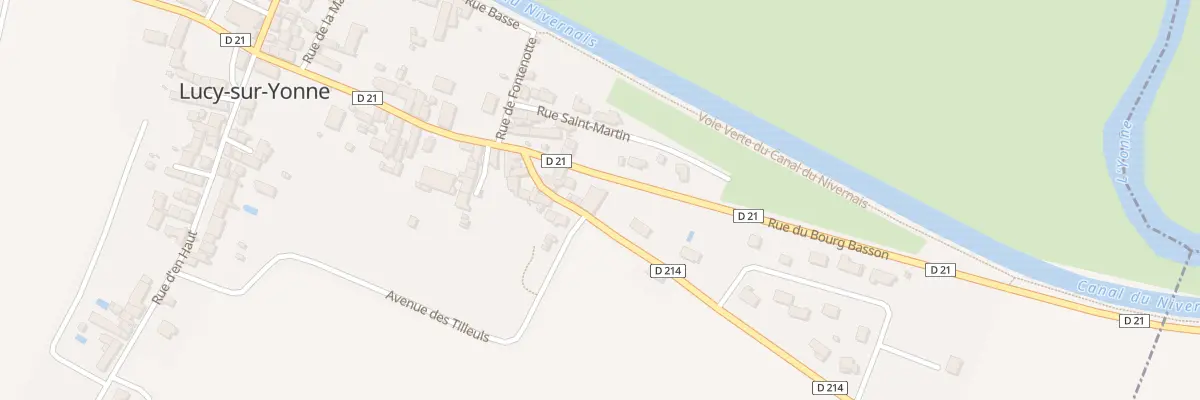 Plan du 30 Rue du Bourg Basson à Lucy-sur-Yonne