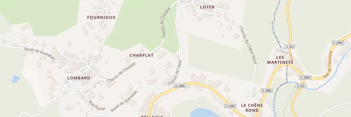 Plan du 10 Che de Loyer à Thiers