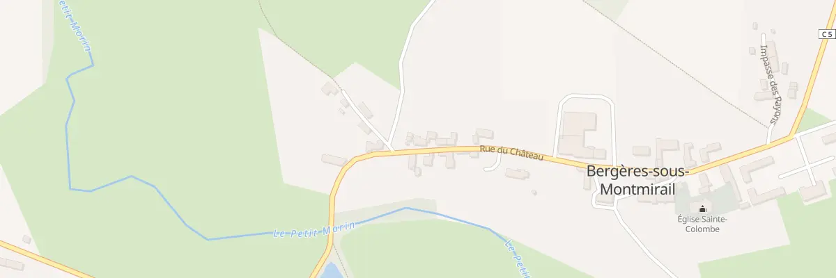 Plan du 7 Rue du Chateau à Bergères-sous-Montmirail