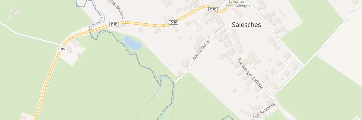 Plan du 10 Rue du Moulin à Salesches