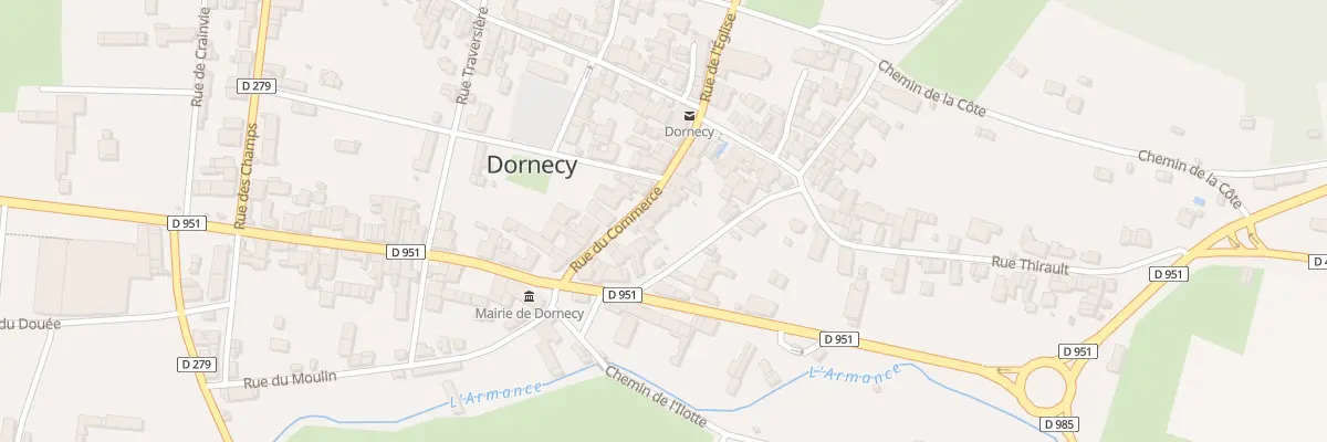 Plan du 9 Rue du Commerce à Dornecy