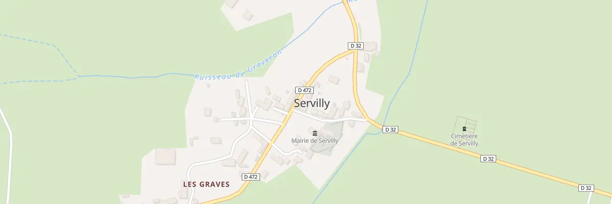 Plan du 5025B Le Bourg à Servilly