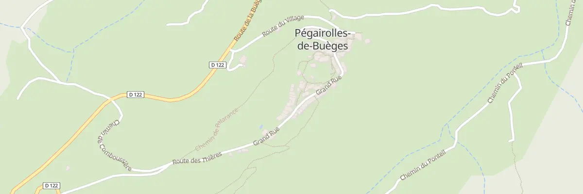 Plan du 5020 Le Village à Pégairolles-de-Buèges