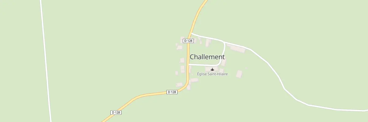 Plan du 3 Le Bourg à Challement
