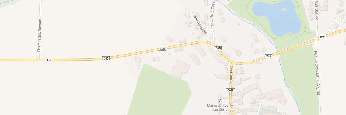 Plan du 1 Rte d’Assis à Pouilly-sur-Serre