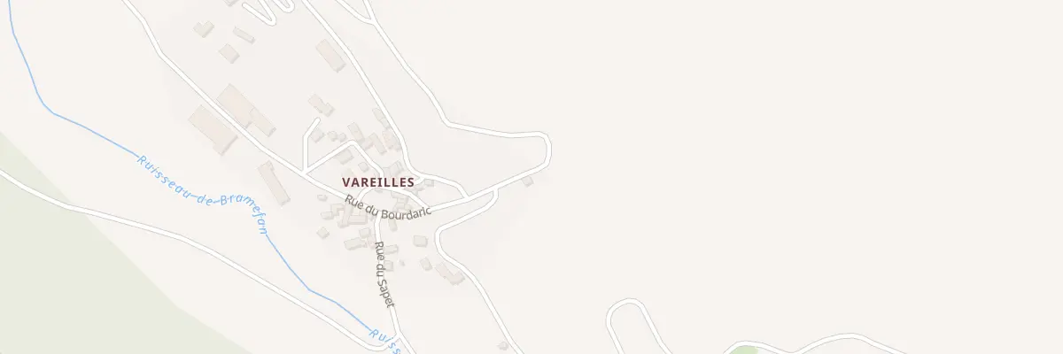 Plan du 5040 Vareilles à Lanuéjols