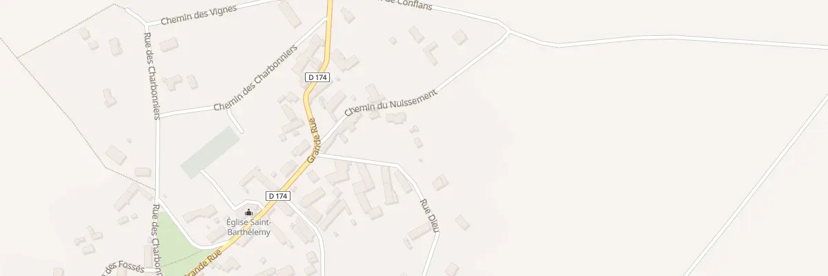 Plan du 3 Rue Dieu à Plessis-Barbuise
