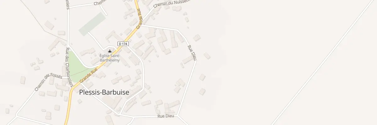 Plan du 8 Rue Dieu à Plessis-Barbuise