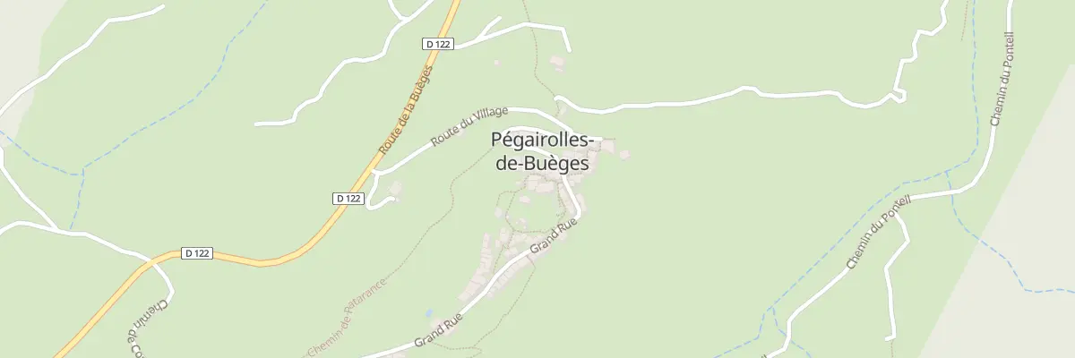 Plan du 5427 Le Village à Pégairolles-de-Buèges