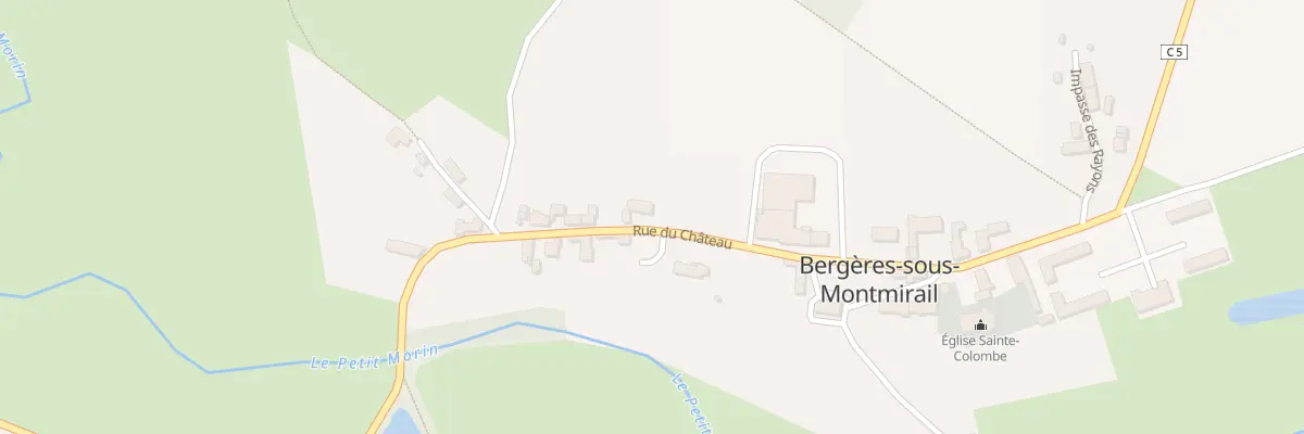 Plan du 13 Rue du Chateau à Bergères-sous-Montmirail