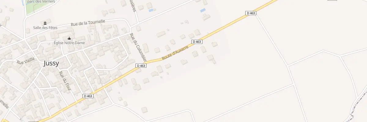 Plan du 5 Rte d’Auxerre à Jussy