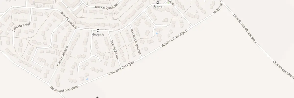 Plan du 30 Bd des Alpes à Auxerre