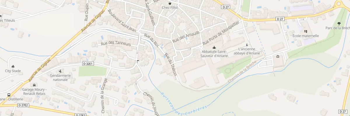Plan du 5357 Rue du mazel à Aniane