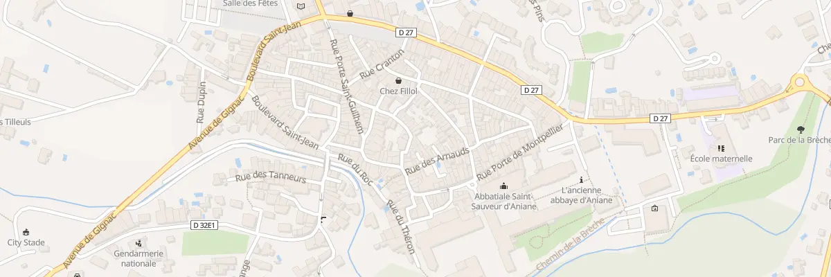 Plan du 29 Rue de la Tour à Aniane
