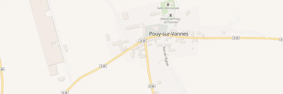 Plan du 1 Rue du Lavoir des Rouases à Pouy-sur-Vannes