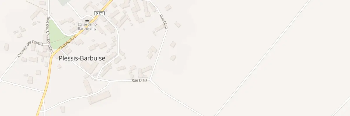 Plan du 15 Rue Dieu à Plessis-Barbuise