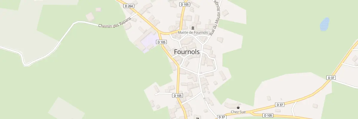Plan du 5120 Rue de la Mairie à Fournols