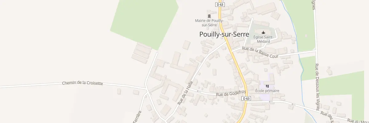 Plan du 8 Rue de la Halle à Pouilly-sur-Serre